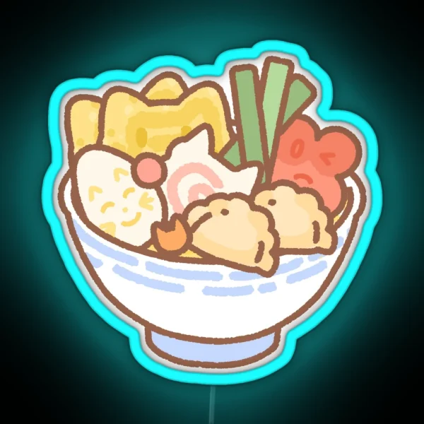 Ramen Cat RGB Neon Sign