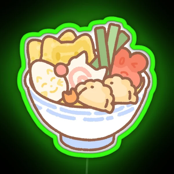 Ramen Cat RGB Neon Sign