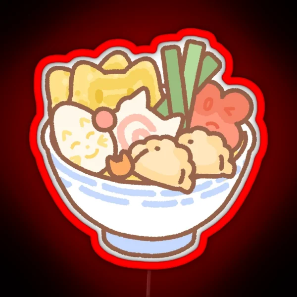 Ramen Cat RGB Neon Sign