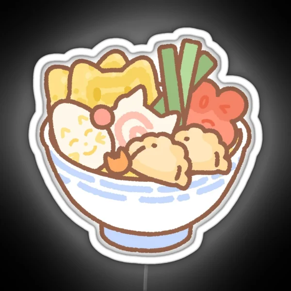 Ramen Cat RGB Neon Sign