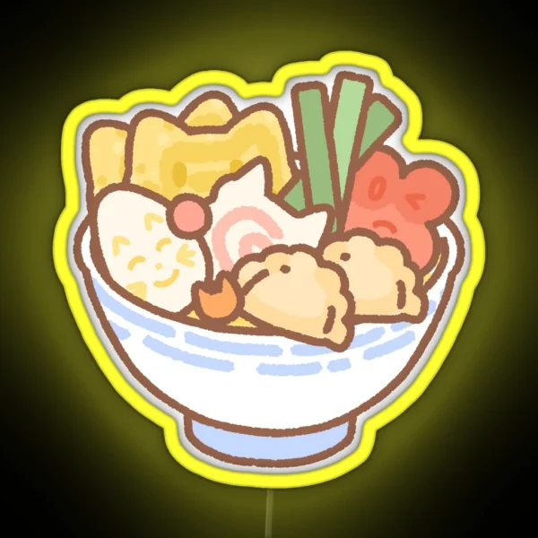 Ramen Cat RGB Neon Sign