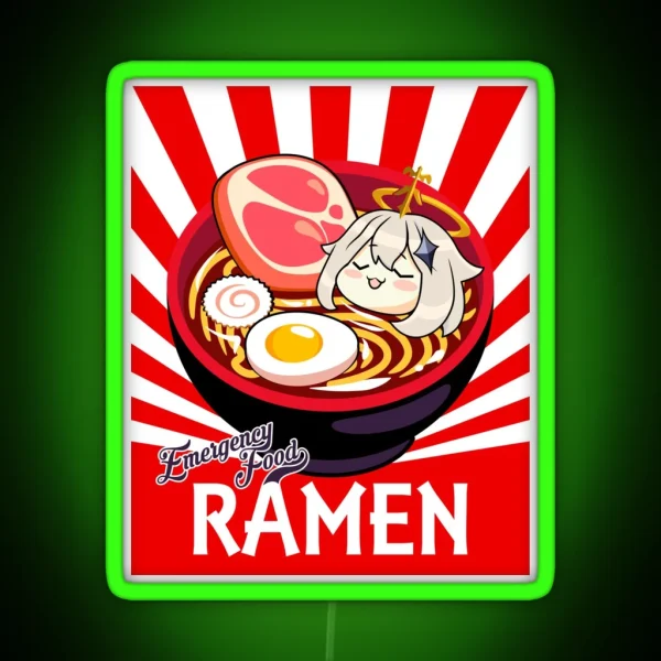 Ramen Emergency Food RGB Neon Sign