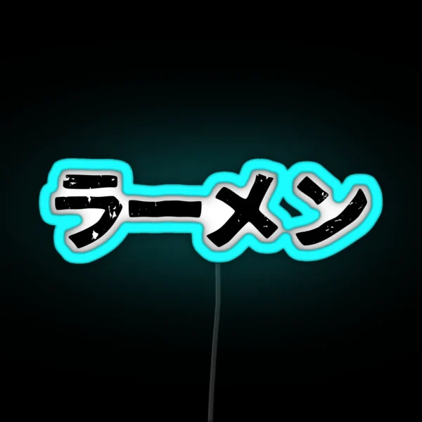 Ramen Popular Japanese Noodle Soup In RGB Neon Sign