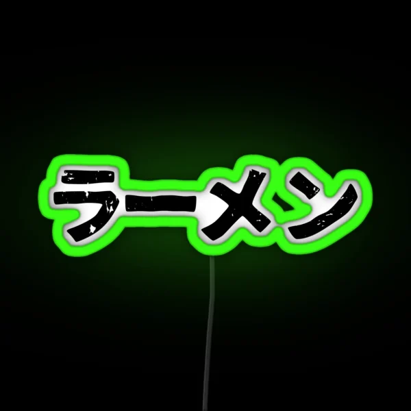 Ramen Popular Japanese Noodle Soup In RGB Neon Sign