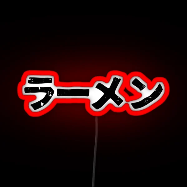 Ramen Popular Japanese Noodle Soup In RGB Neon Sign