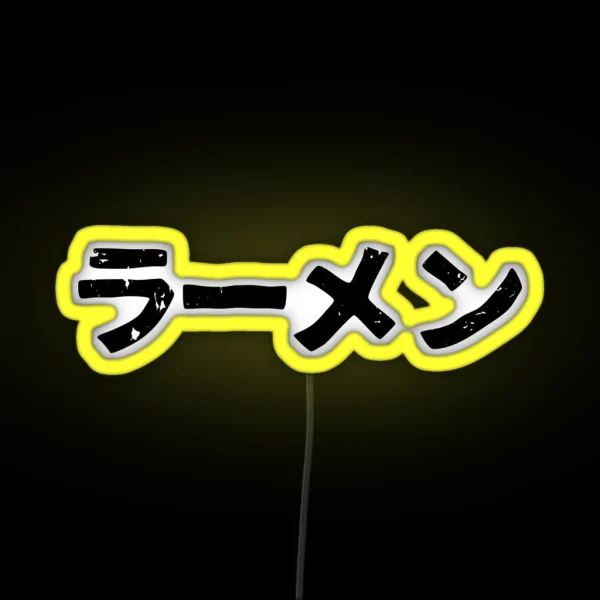 Ramen Popular Japanese Noodle Soup In RGB Neon Sign