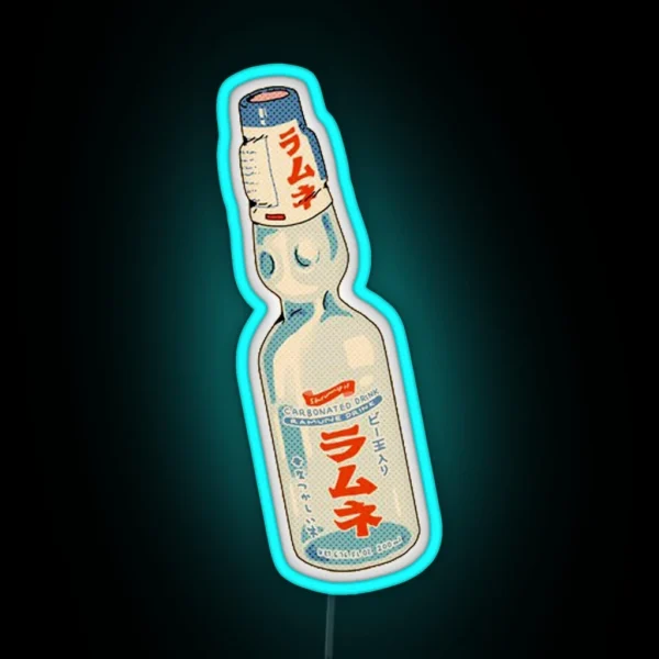 Ramune Japanese Soda Bottle RGB Neon Sign