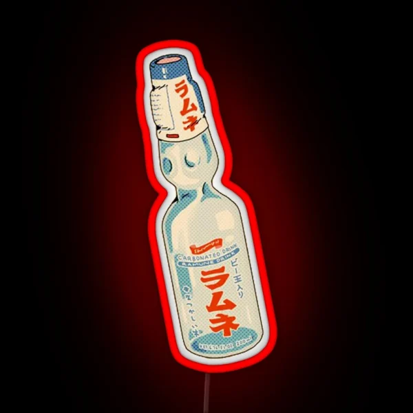 Ramune Japanese Soda Bottle RGB Neon Sign