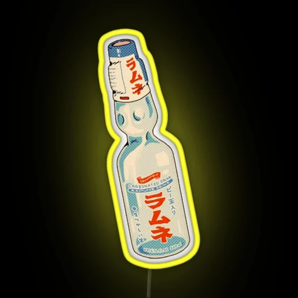 Ramune Japanese Soda Bottle RGB Neon Sign