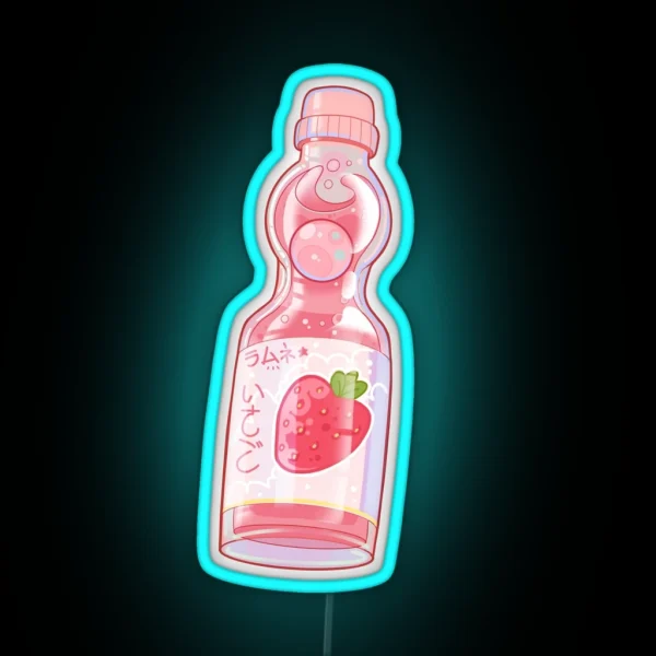 Ramune Strawberry RGB Neon Sign