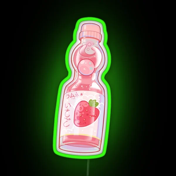 Ramune Strawberry RGB Neon Sign