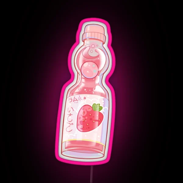 Ramune Strawberry RGB Neon Sign