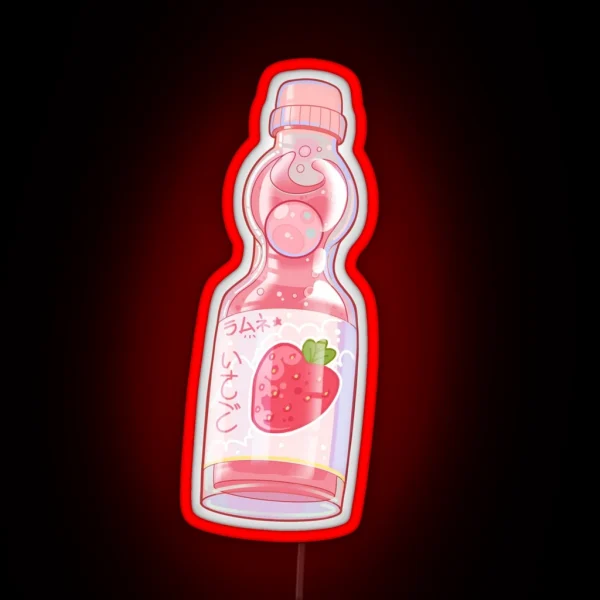 Ramune Strawberry RGB Neon Sign