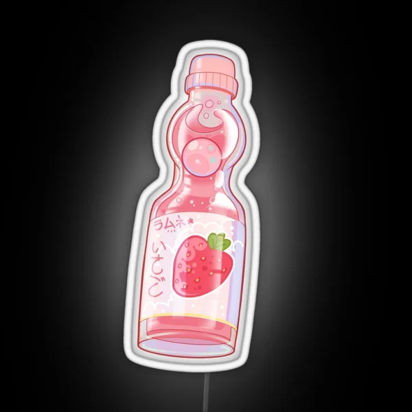 Ramune Strawberry RGB Neon Sign