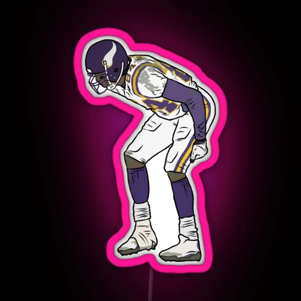 Randy Moss Mooning Celebration RGB Neon Sign