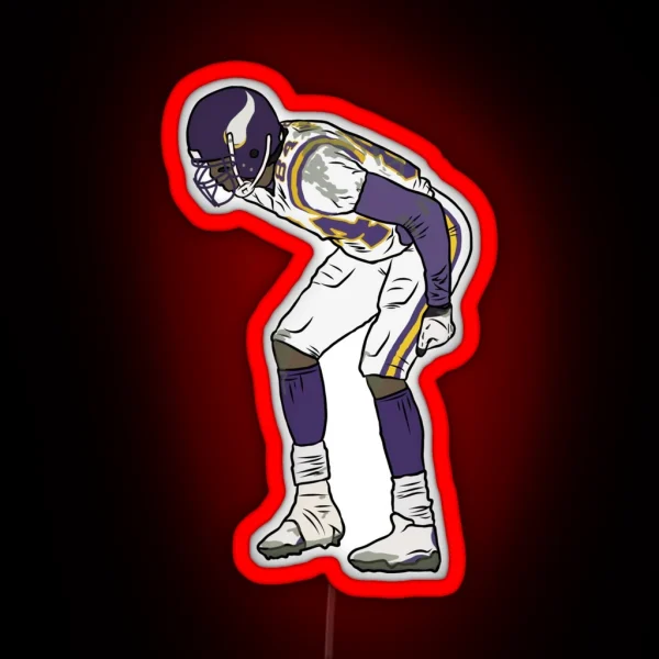 Randy Moss Mooning Celebration RGB Neon Sign