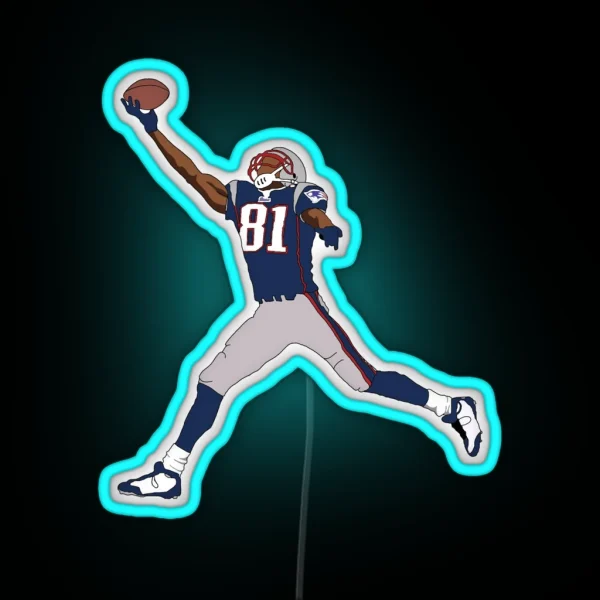 Randy Moss Patriots RGB Neon Sign