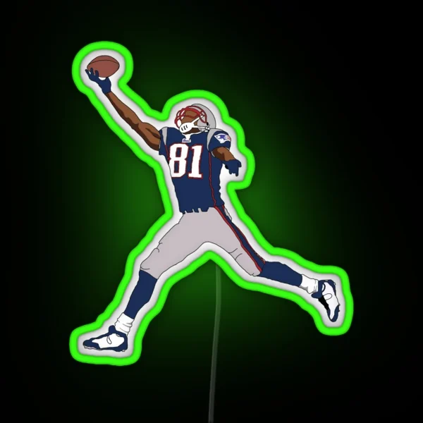 Randy Moss Patriots RGB Neon Sign