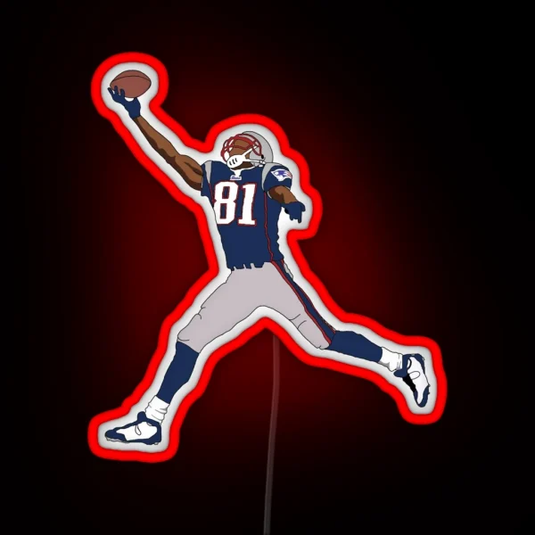Randy Moss Patriots RGB Neon Sign