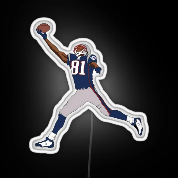 Randy Moss Patriots RGB Neon Sign