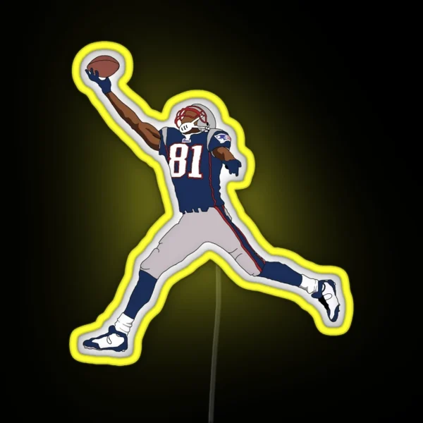 Randy Moss Patriots RGB Neon Sign