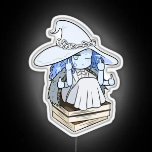 Ranni The Witch Elden Ring Cute Chibi Blue Skin Blue Hair RGB Neon Sign