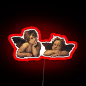 Raphael S Sistine Chapel Angels Led RGB Neon Sign