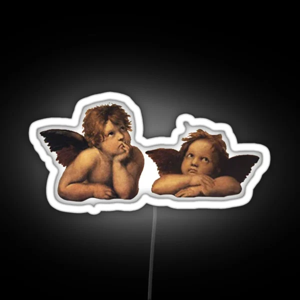 Raphael S Sistine Chapel Angels Led RGB Neon Sign
