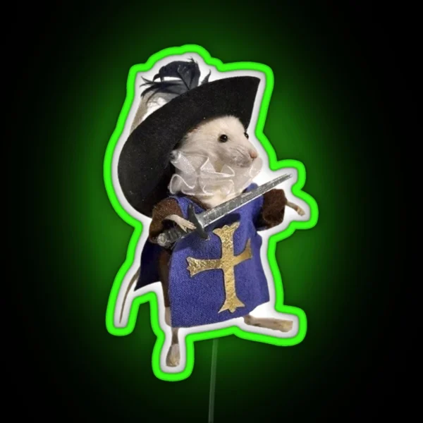 Rat Knight RGB Neon Sign