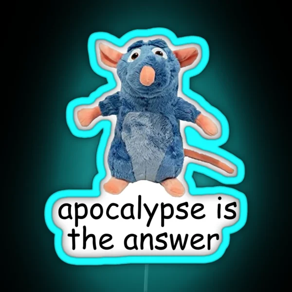 Ratatuille Cursed Meme RGB Neon Sign