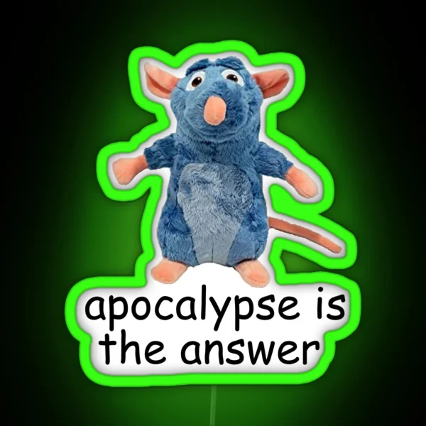 Ratatuille Cursed Meme RGB Neon Sign