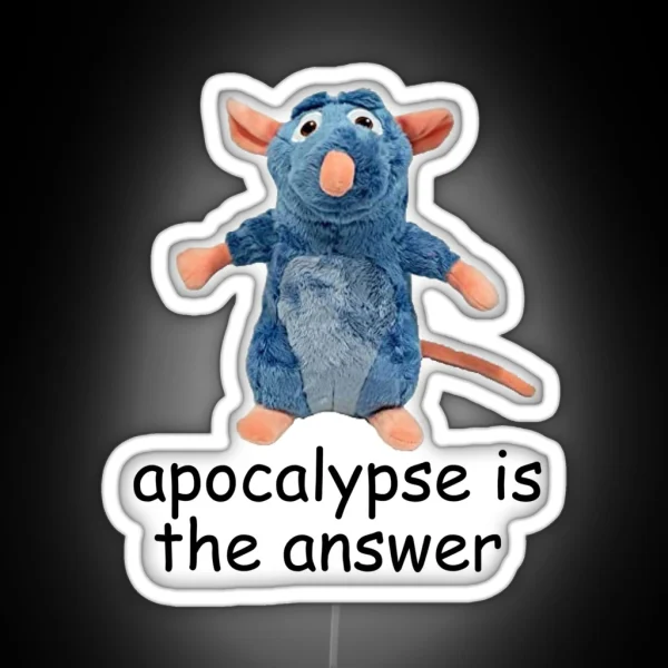 Ratatuille Cursed Meme RGB Neon Sign
