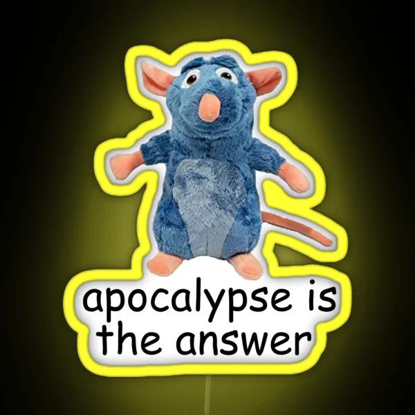 Ratatuille Cursed Meme RGB Neon Sign