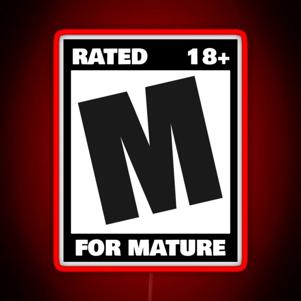 Rated M For Mature RGB Neon Sign