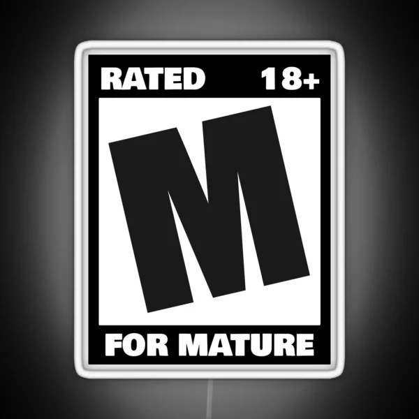Rated M For Mature RGB Neon Sign