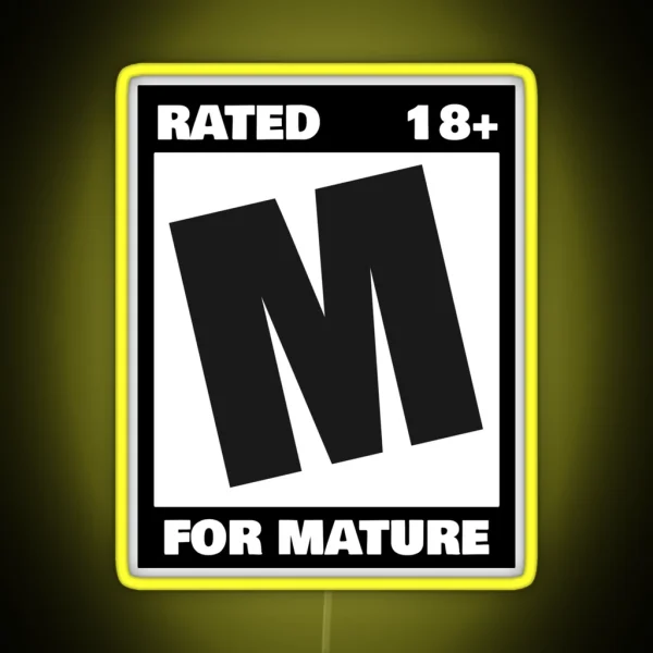 Rated M For Mature RGB Neon Sign