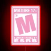 Add bold retro style with Rated M pink neon lighting