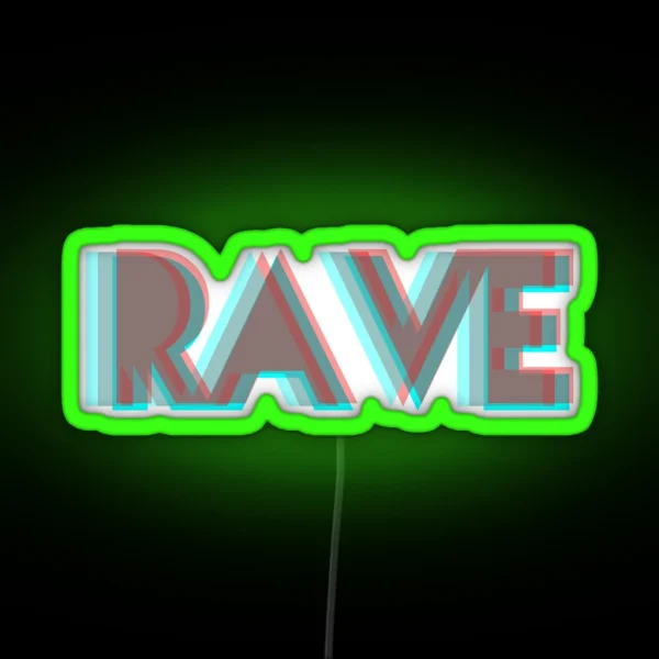 RAVE RGB Neon Sign