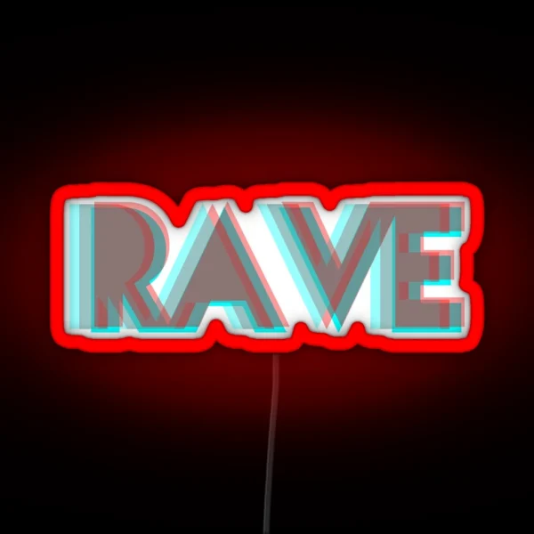 RAVE RGB Neon Sign