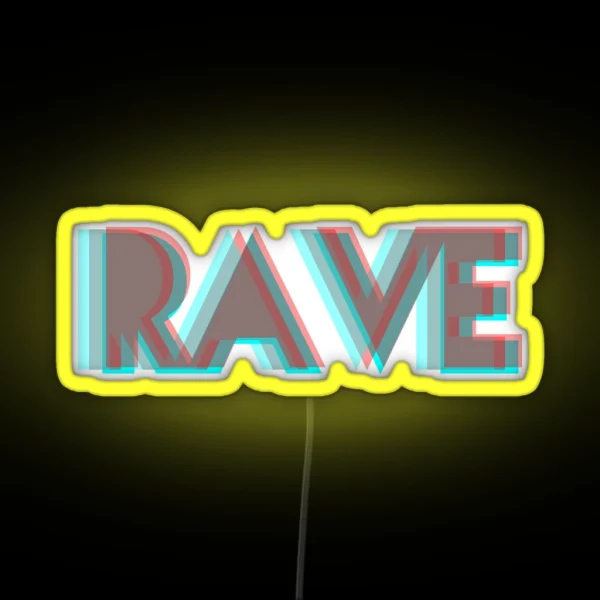 RAVE RGB Neon Sign