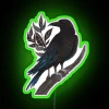 Bold, Eye-Catching Raven Black Light Neon Sign for Gothic Decor Enthusiasts.
