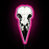 Vibrant Raven Skull Neon Sign with Multi-Color RGB LED Display