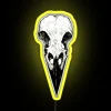 Bold Gothic LED Lighted Raven Skull Decorative Home Wall Sign