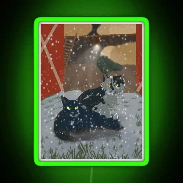 Ravenpaw And Barley RGB Neon Sign