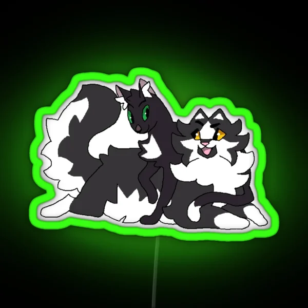 Ravenpaw And Barley RGB Neon Sign