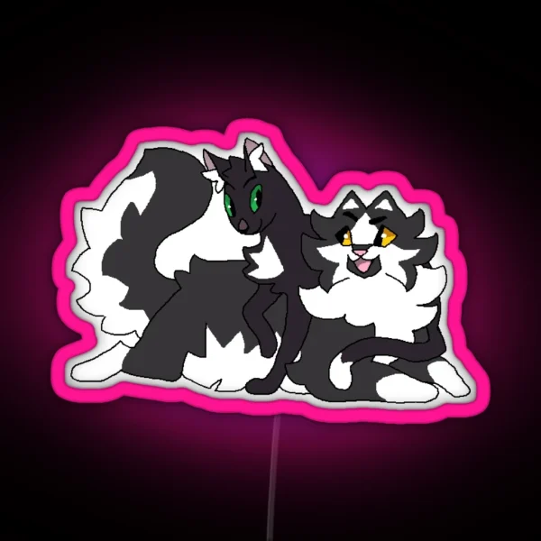 Ravenpaw And Barley RGB Neon Sign