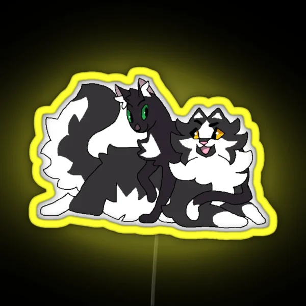 Ravenpaw And Barley RGB Neon Sign
