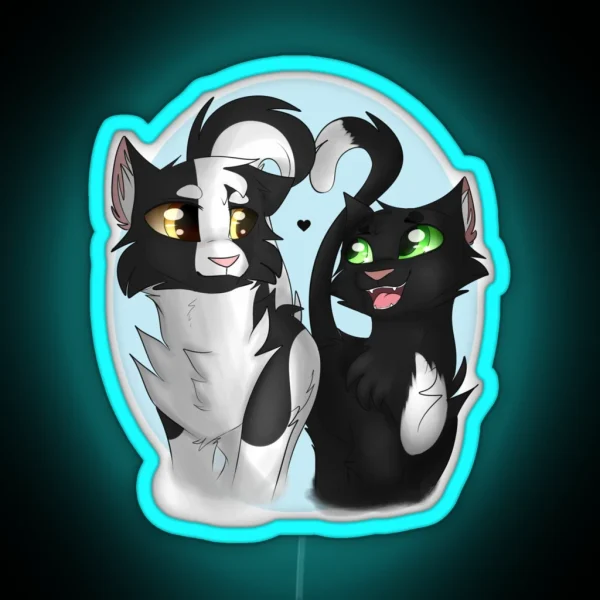 Ravenpaw And Barley RGB Neon Sign