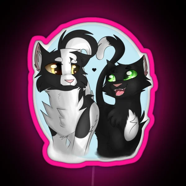 Ravenpaw And Barley RGB Neon Sign