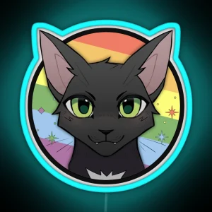 Ravenpaw Gay Pride RGB Neon Sign